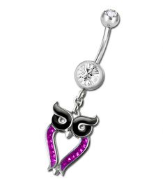 OWL BELLY BUTTON PIERCING